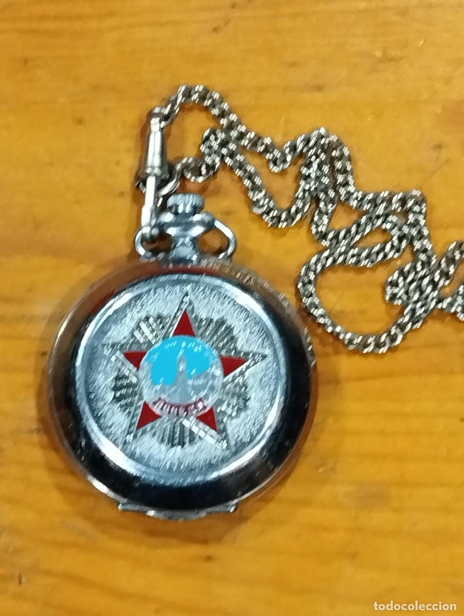 Relojes de bolsillo: RELOJ DE BOLSILLO RUSO MARCA MOLNIJA. CARGA MANUAL. EDICI&Oacute;N SEGUNDA GUERRA MUNDIAL (1941 - 1945).