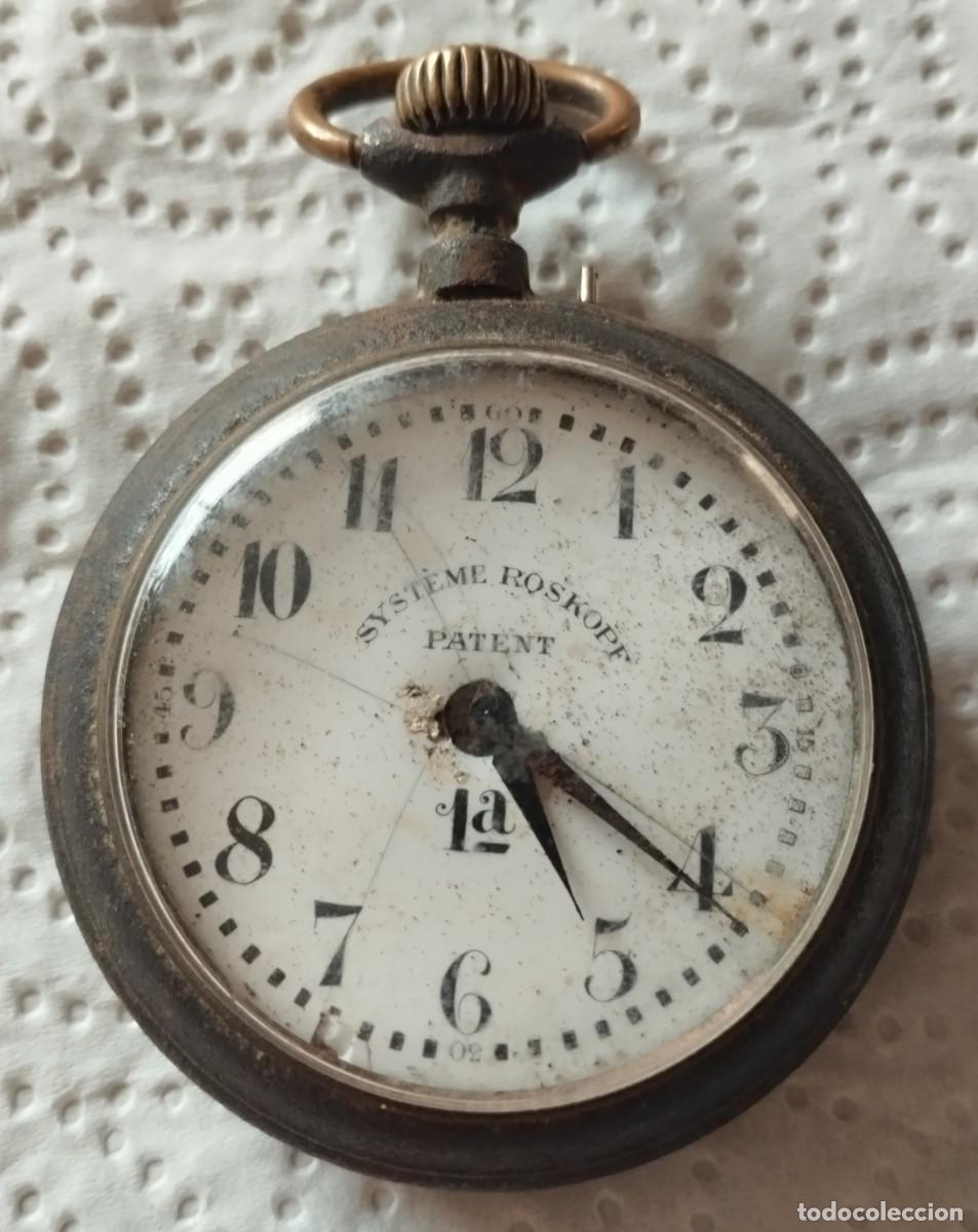 Relojes de bolsillo: Reloj de bolsillo antiguo sistema roskos