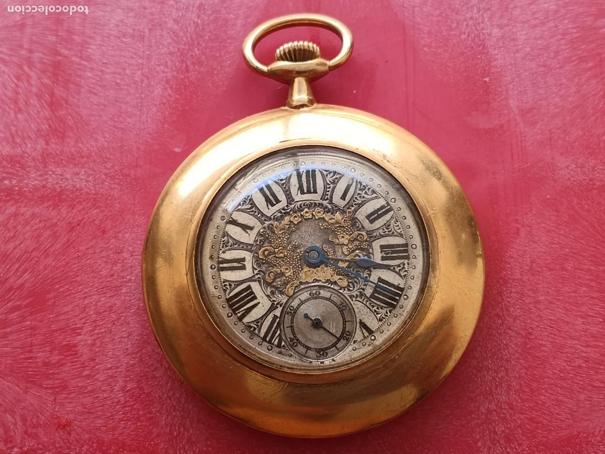 Relojes de bolsillo: Excelente reloj suizo extraplano. Esfera iluminada. En funcionamiento