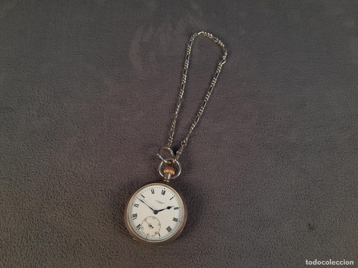 Relojes de bolsillo: R-450. ANTIGUO RELOJ DE BOLSILLO LEPINE. MOVIMIENTO DE CUERDA. PLATA 925. J. W. BENSON. 1910.