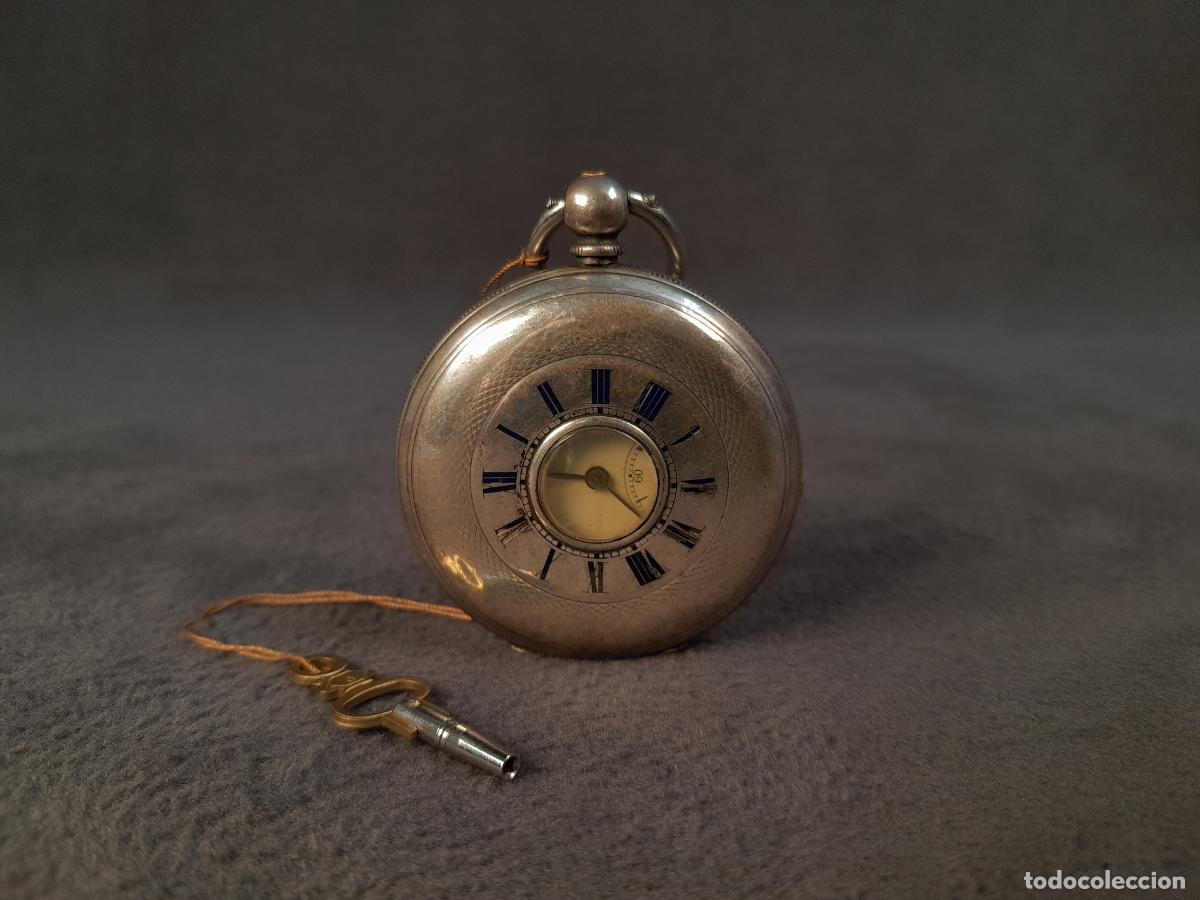 Relojes de bolsillo: R-458. ANTIGUO RELOJ DE BOLSILLO LEPINE. MOVIMIENTO CUERDA. FINE SILVER. 1900 CA.