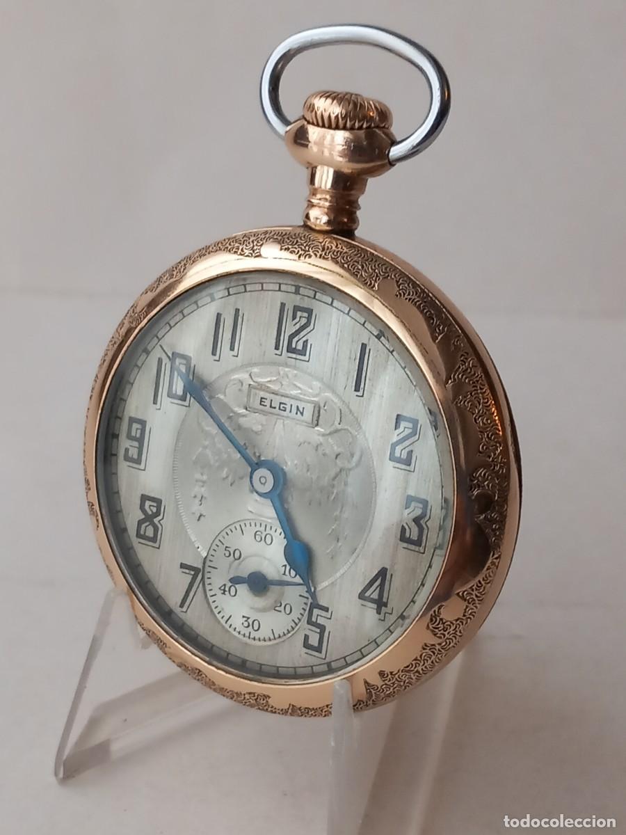 Relojes de bolsillo: Reloj de bolsillo ELGIN USA grado 454 (FATHER TIME) de 1920 RAILROAD