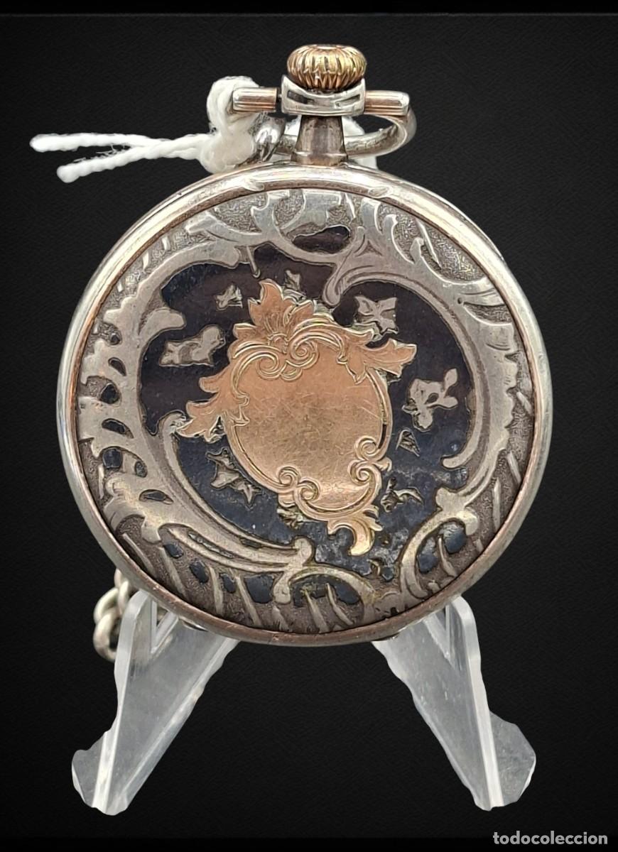 Relojes de bolsillo: + RELOJ DE BOLSILLO LONGINES CUERVO Y SOBRINOS DE CUBA EN PLATA Y ORO BAJO - DE COLECCION