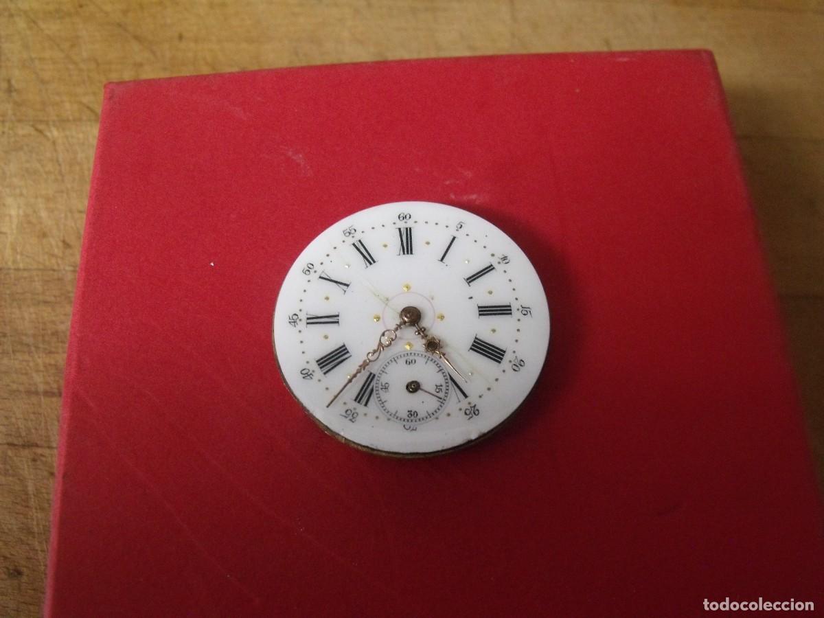 Relojes de bolsillo: ANTIGUA MAQUINARIA PARA RELOJ BOLSIBLLO-LOTE 644-FUNCIONA