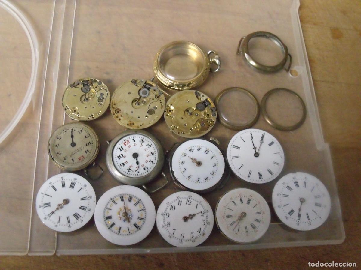 Relojes de bolsillo: LOTE DE 12 MAQUINARIAS Y PIEZAS RELOJES BOLSILLO Y PULSERA BOLSILLO-LOTE 664