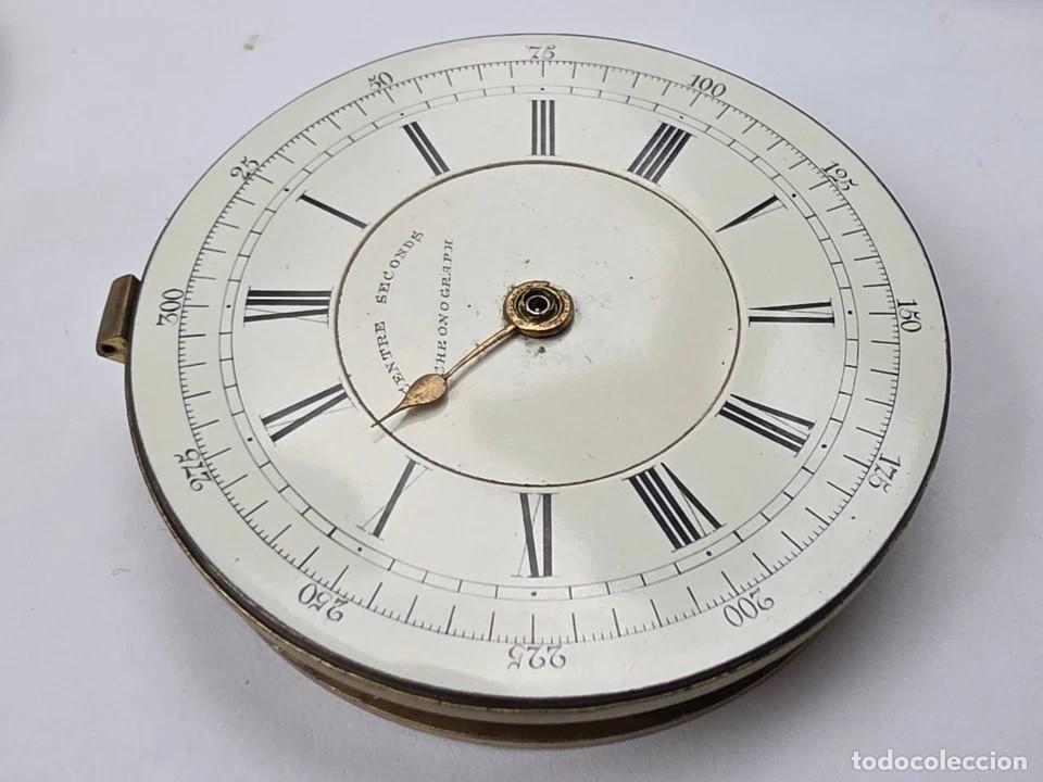 Relojes de bolsillo: ANTIGUA MAQUINARIA CRONOGRAFO-INGLES-T BENNET de PRESTON-LOTE 259-96