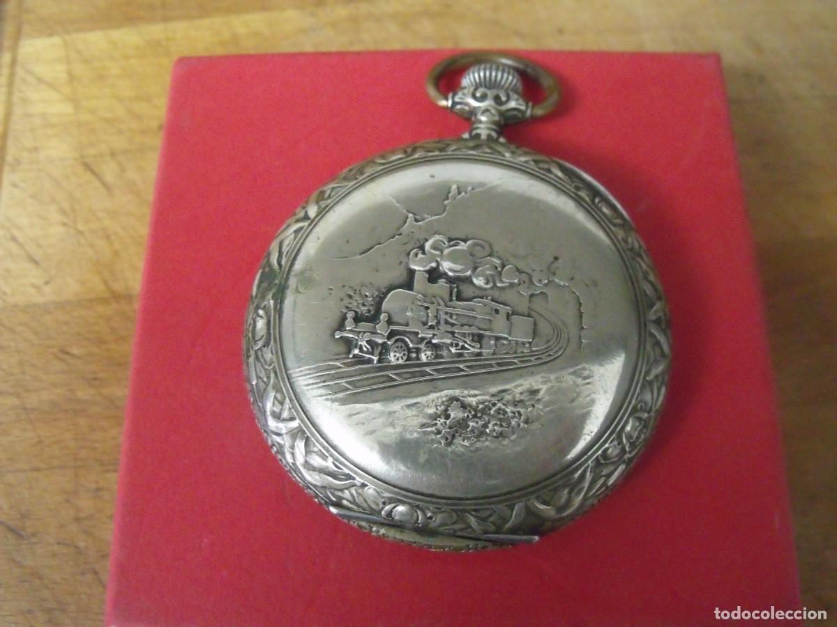 Relojes de bolsillo: antiguo reloj bolsillo-GOLIATH 70 mm- FERROCARRIL-Suiza a&ntilde;o 1910-lote 259-96-