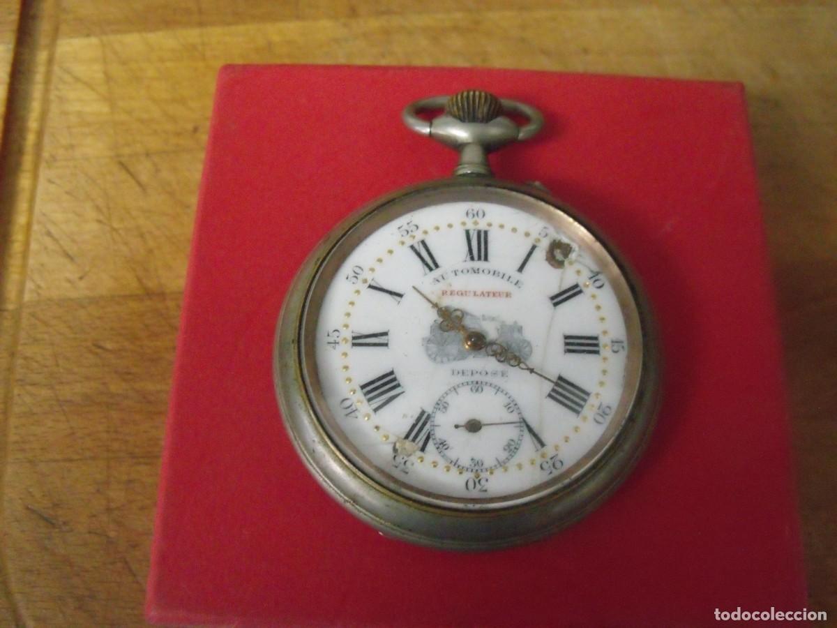 Relojes de bolsillo: antiguo reloj bolsillo-GOLIATH 70 mm-AUTOMOBILE-JAPY FRERES 1910 FRANCIA-lote 259-96