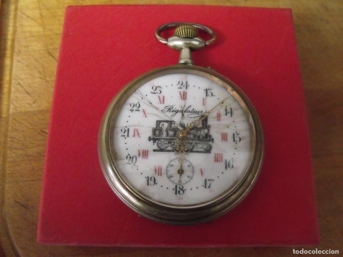 Relojes de bolsillo: antiguo reloj bolsillo-GOLIATH 70 mm- FERROCARRIL-Suiza a&ntilde;o 1910-lote 259-96