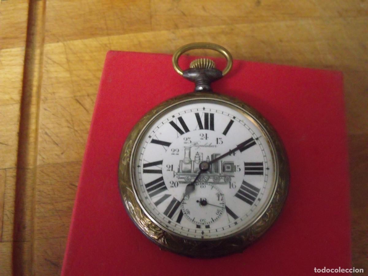 Relojes de bolsillo: antiguo reloj bolsillo-GOLIATH 70 mm- FERROCARRIL-Francia a&ntilde;o 1910-lote 259-96-FUNCIONA