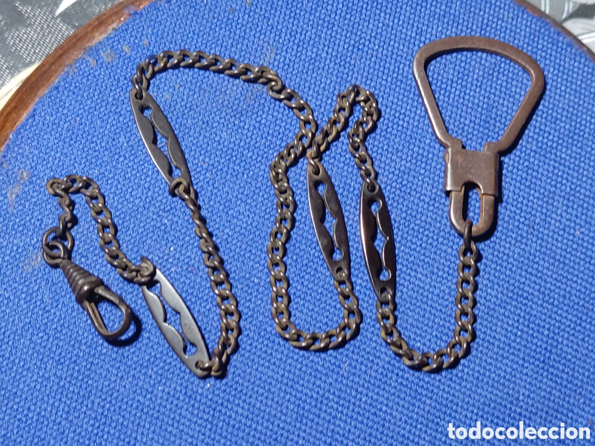 Relojes de bolsillo: Antigua leontina & cadena de reloj de bolsillo.Pricipios siglo XX.