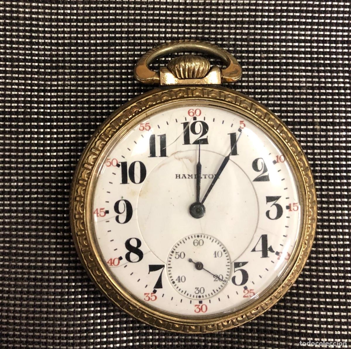 Relojes de bolsillo: RELOJ DE BOLSILLO HAMILTON. NO FUNCIONA