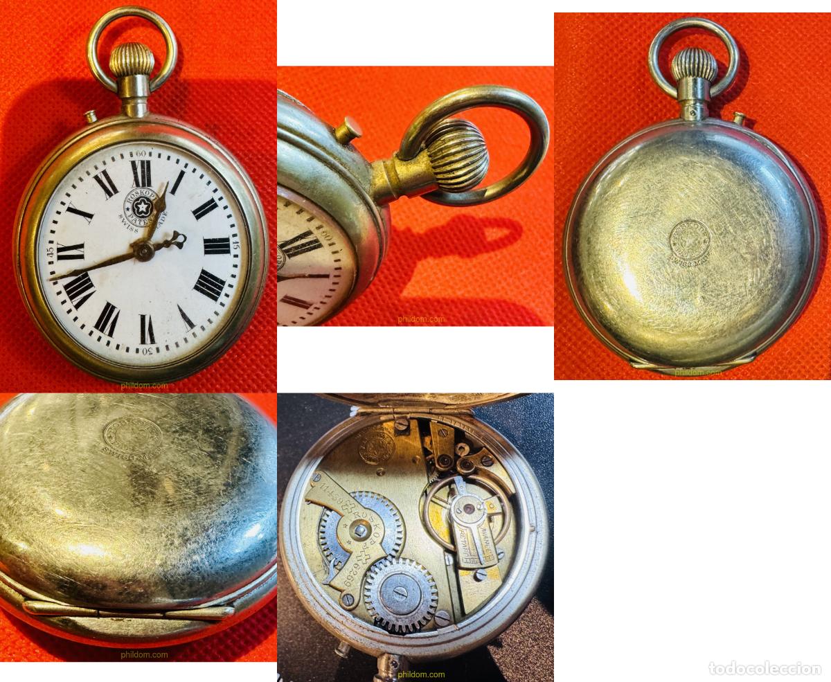 Relojes de bolsillo: RELOJ DE BOLSILLO SYSTEME ROSKOPF SWISS MADE