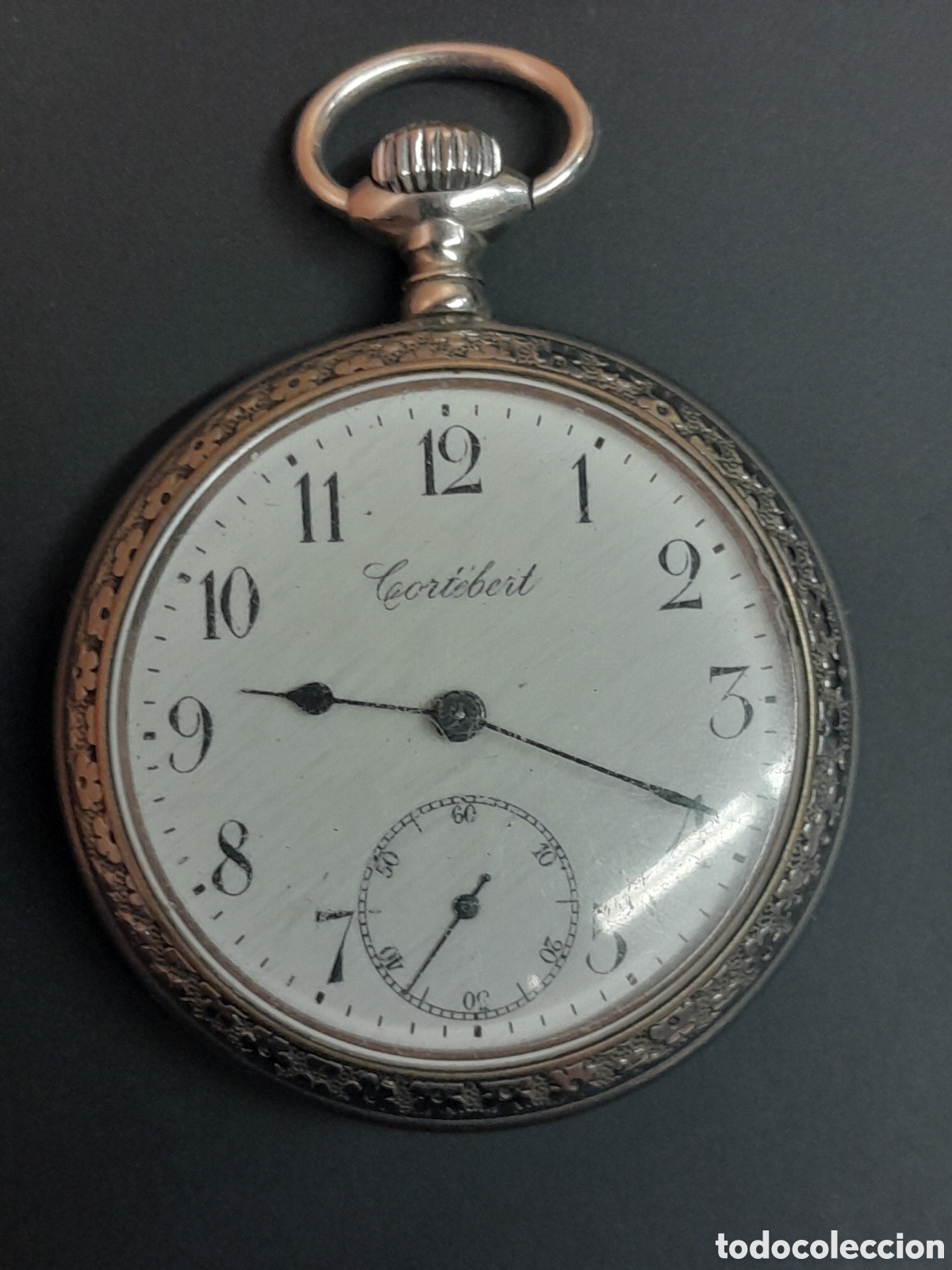 Relojes de bolsillo: Reloj de bolsillo Cortibert en aleacion