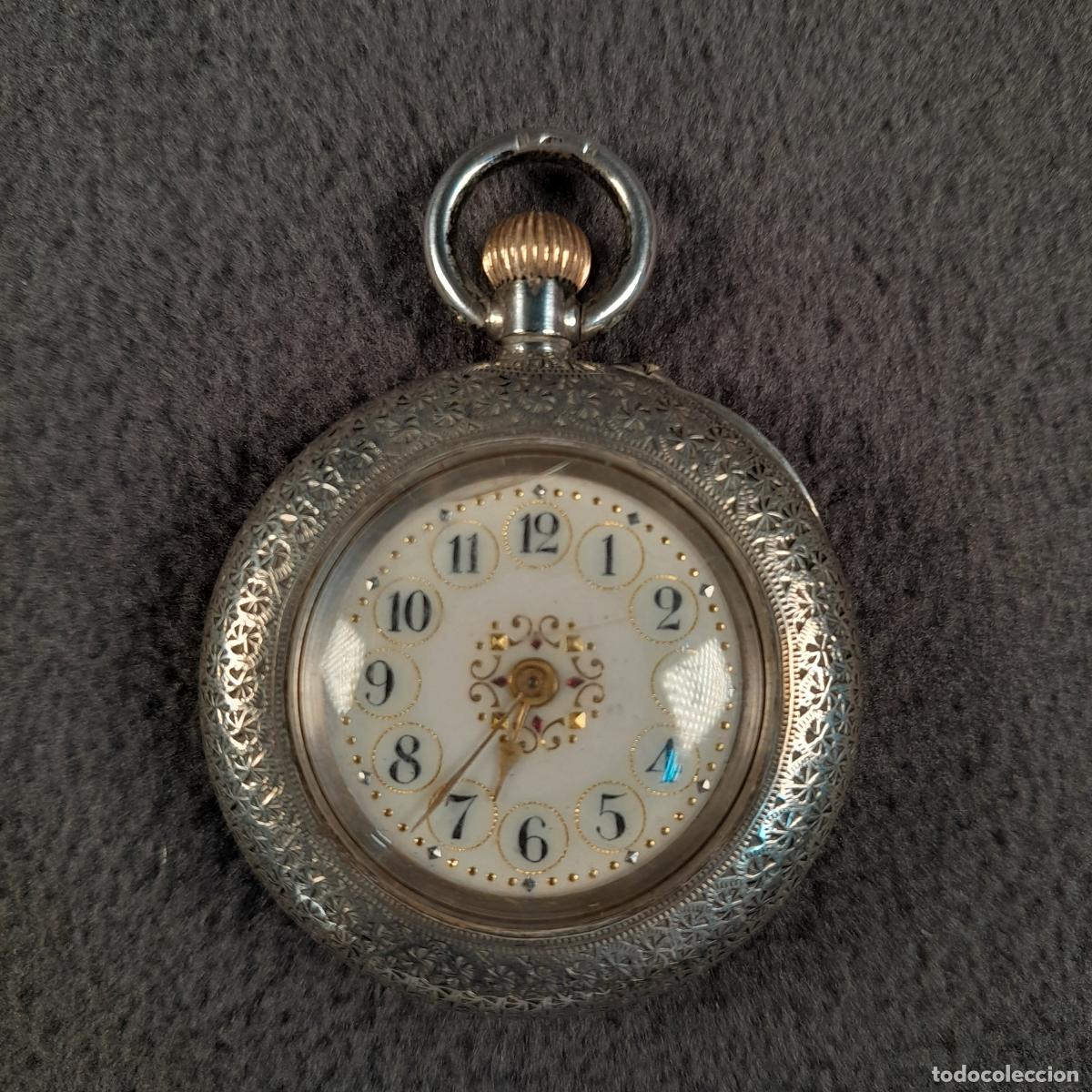 Rel&oacute;gios de bolso: R-465. RELOJ DE BOLSILLO LEPINE DE PLATA 935. MOVIMIENTO CUERDA. PRINCIPIOS S. XX.