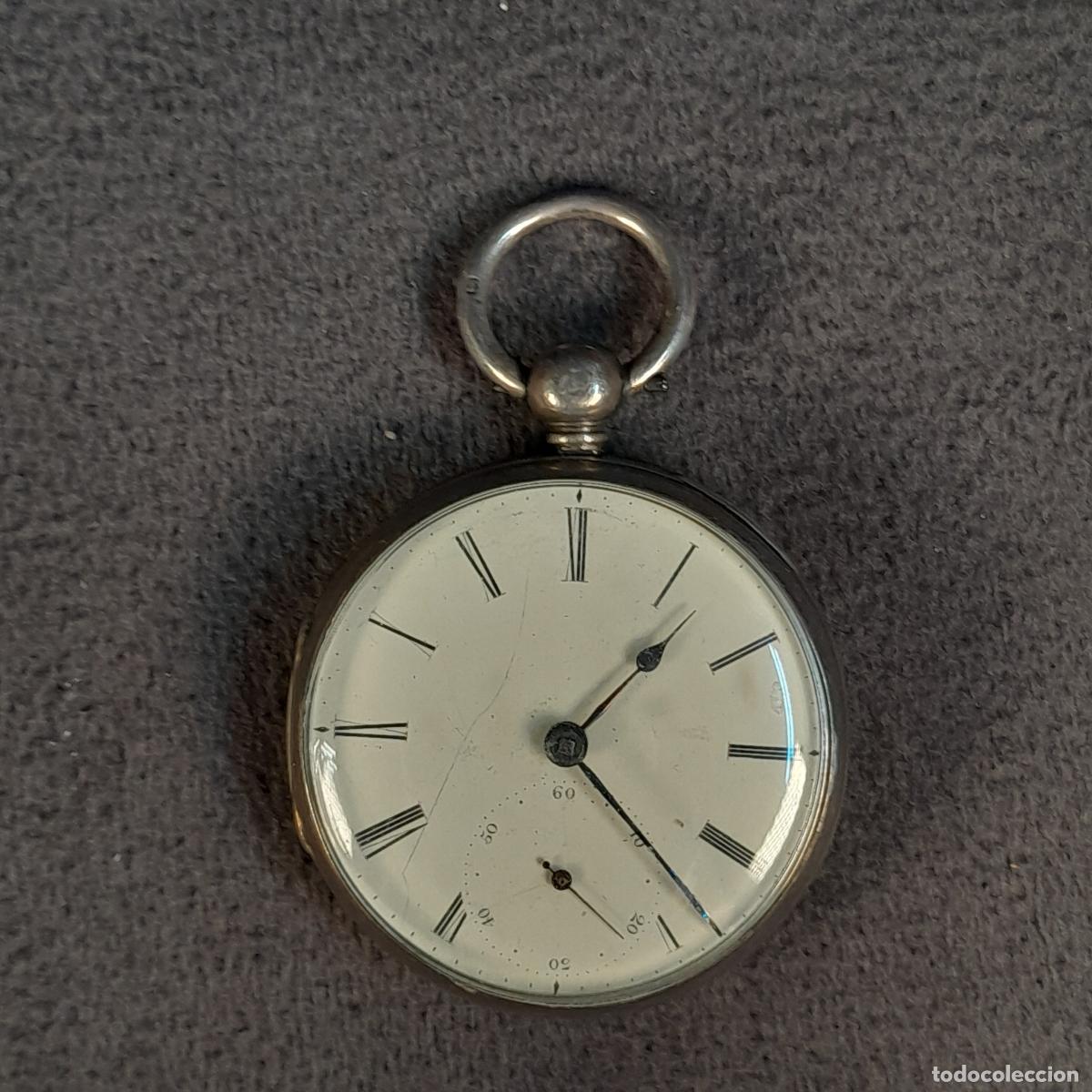 Montres de poche: R-467. RELOJ DE BOLSILLO REALIZADO EN PLATA CONTRASTADA. MOVIMIENTO CUERDA. 1937.