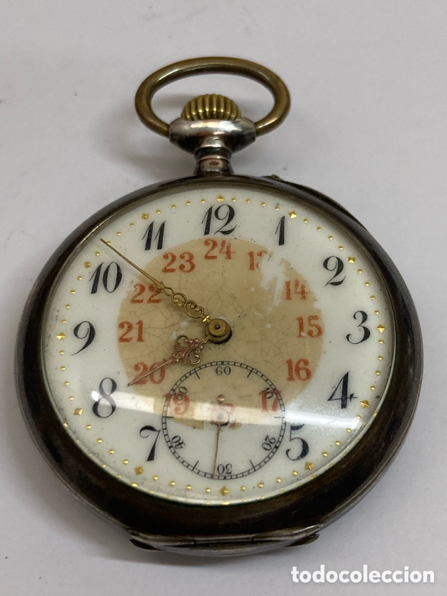 Relojes de bolsillo: Reloj de Bolsillo 800 plata