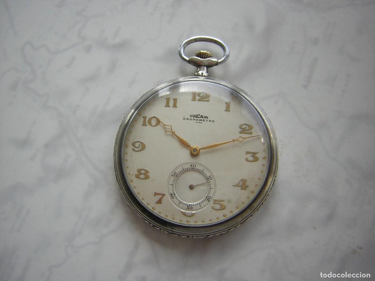 Relojes de bolsillo: RELOJ DE BOLSILLO VULCAIN PLATA MACIZA A&Ntilde;O 1900-1905