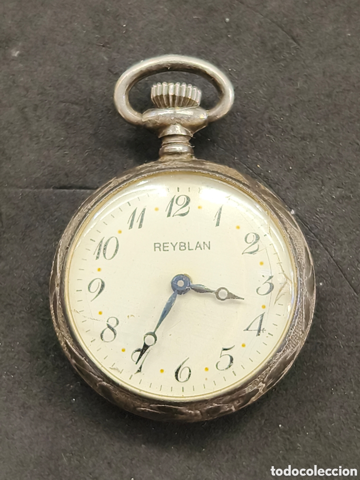 Relojes de bolsillo: Reloj de bolsillo de plata 925 Reyblan, tama&ntilde;o peque&ntilde;o 3cm di&aacute;metro
