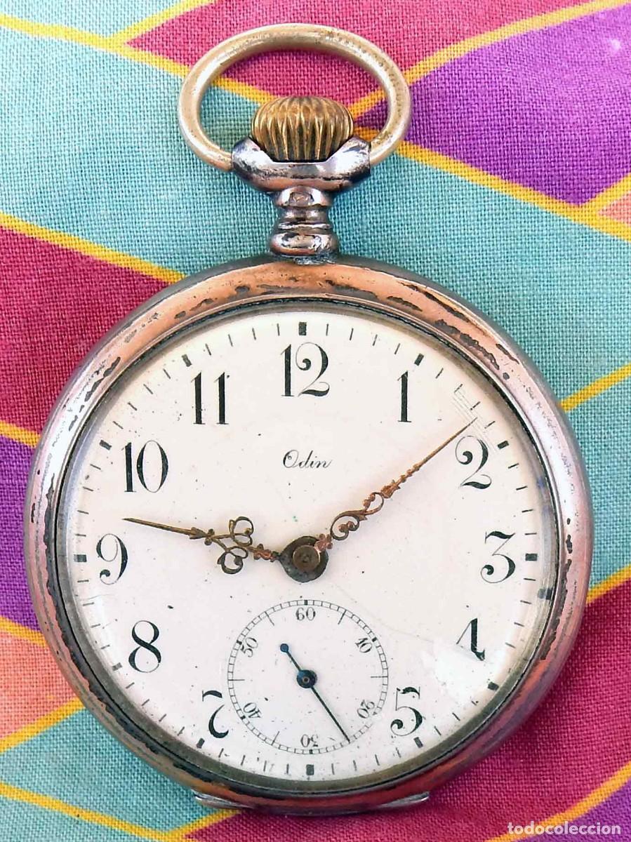 Relojes de bolsillo: Reloj de bolsillo ODIN - c1920 - plata