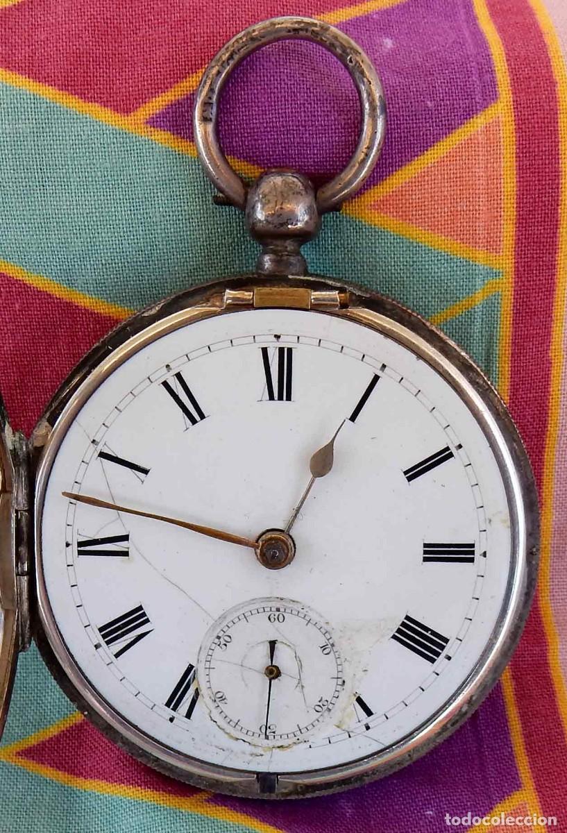 Relojes de bolsillo: Reloj de bolsillo - c1900 - plata - Foto 2
