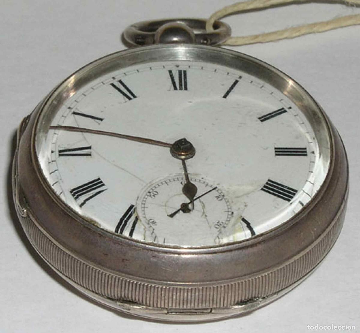 Relojes de bolsillo: Reloj de bolsillo - c1900 - plata - Foto 3