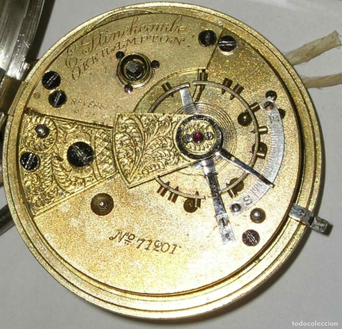 Relojes de bolsillo: Reloj de bolsillo - c1900 - plata - Foto 4