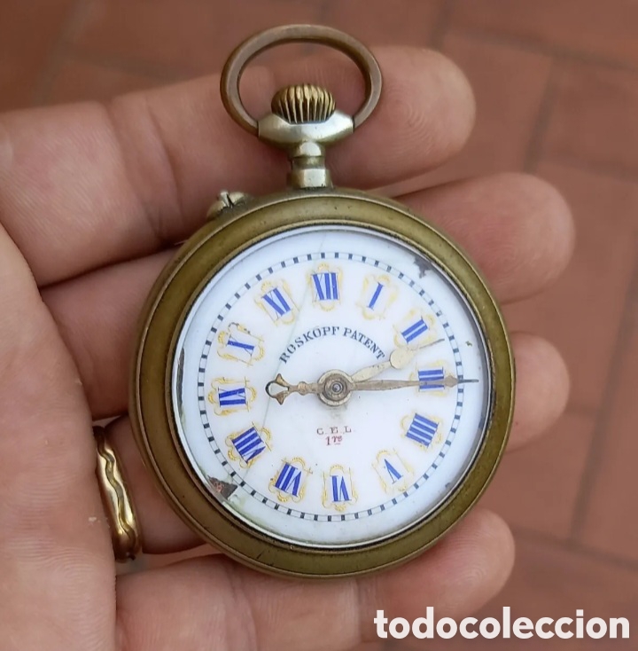 Rel&oacute;gios de bolso: ANTIGUO RELOJ DE BOLSILLO ROSKOPF PATENT C.E.L