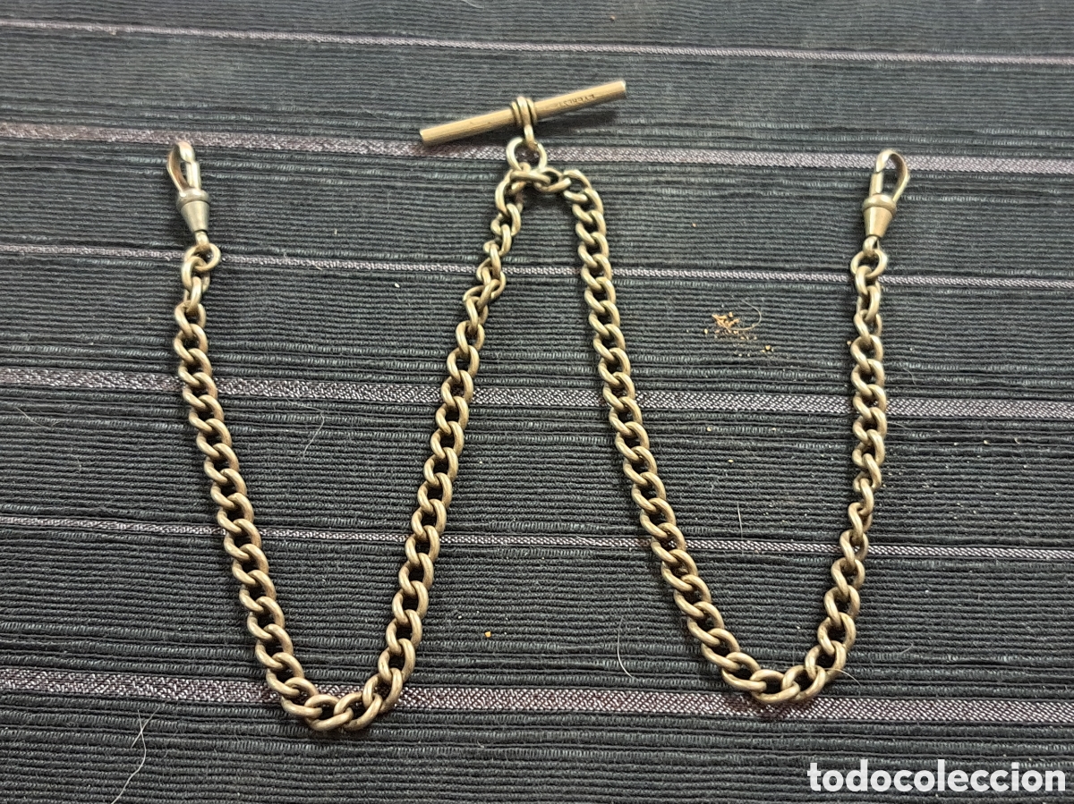 Relojes de bolsillo: Leontina de plata para relojes de bolsillo mide 42,5 cms