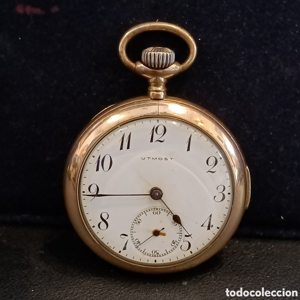 Relojes de bolsillo: Reloj de bolsillo de carga manual y soner&iacute;a de la marca &rdquo;UTMOST&rdquo;