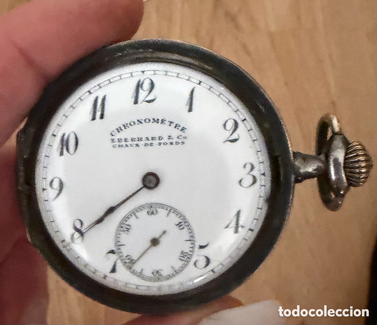Relojes de bolsillo: Reloj de bolsillo plata eberhard&co 1910