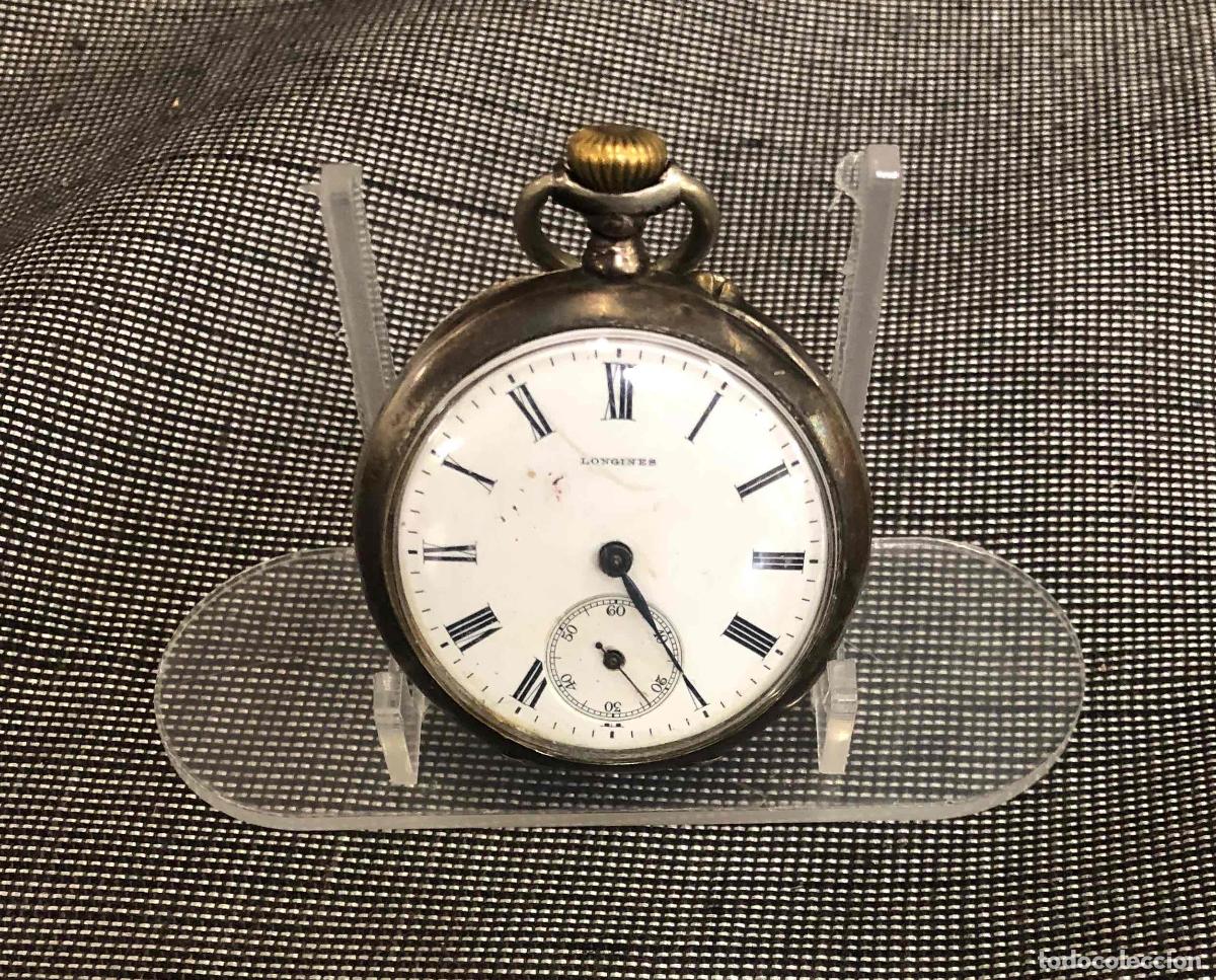 Relojes de bolsillo: RELOJ DE BOLSILLO EF CO LONGINES. FUNCIONA. MARCA 0.800 PLATA