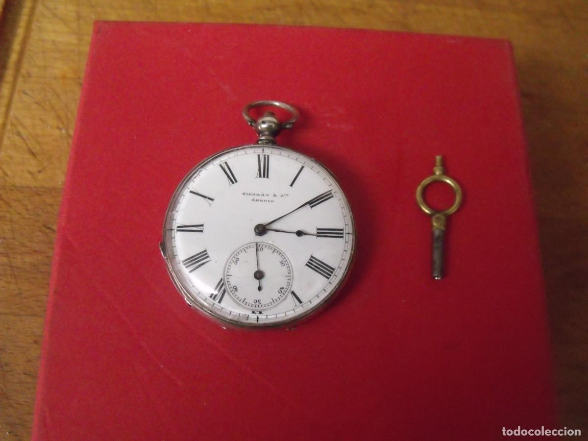 Relojes de bolsillo: antiguo reloj BOLSILLO EN PLATA PUNZONADA-A&Ntilde;O1870--LOTE 259-97-FUNCIONA
