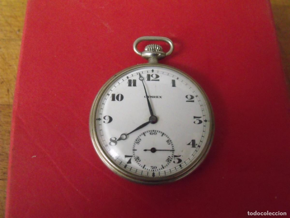 Relojes de bolsillo: ANTIGUE RELOJ BOLSILLO EN ACERO-CIMREX SUIZA-A&Ntilde;O 1920-LOTE 259-97-FUNCIONA