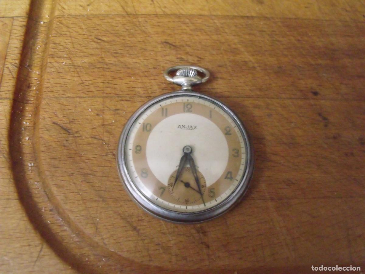 Relojes de bolsillo: ANTIGUO RELOJ BOLSILLO EN ACERO-ANJAX SUIZA- a&ntilde;o 1930-lote 259-97