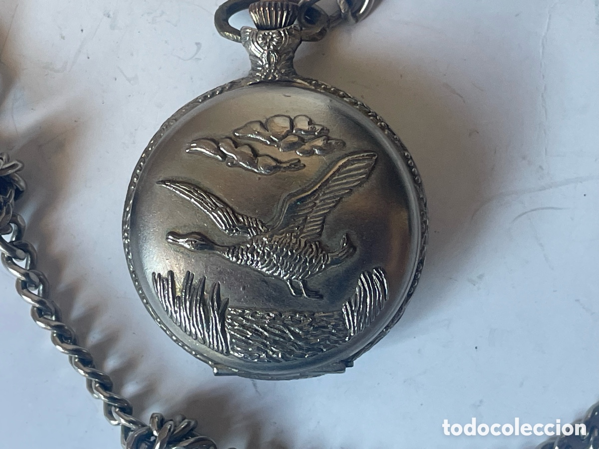 Relojes de bolsillo: Reloj de Bolsillo Yves Renoid Antimagnetic Grabado Pato Funciona