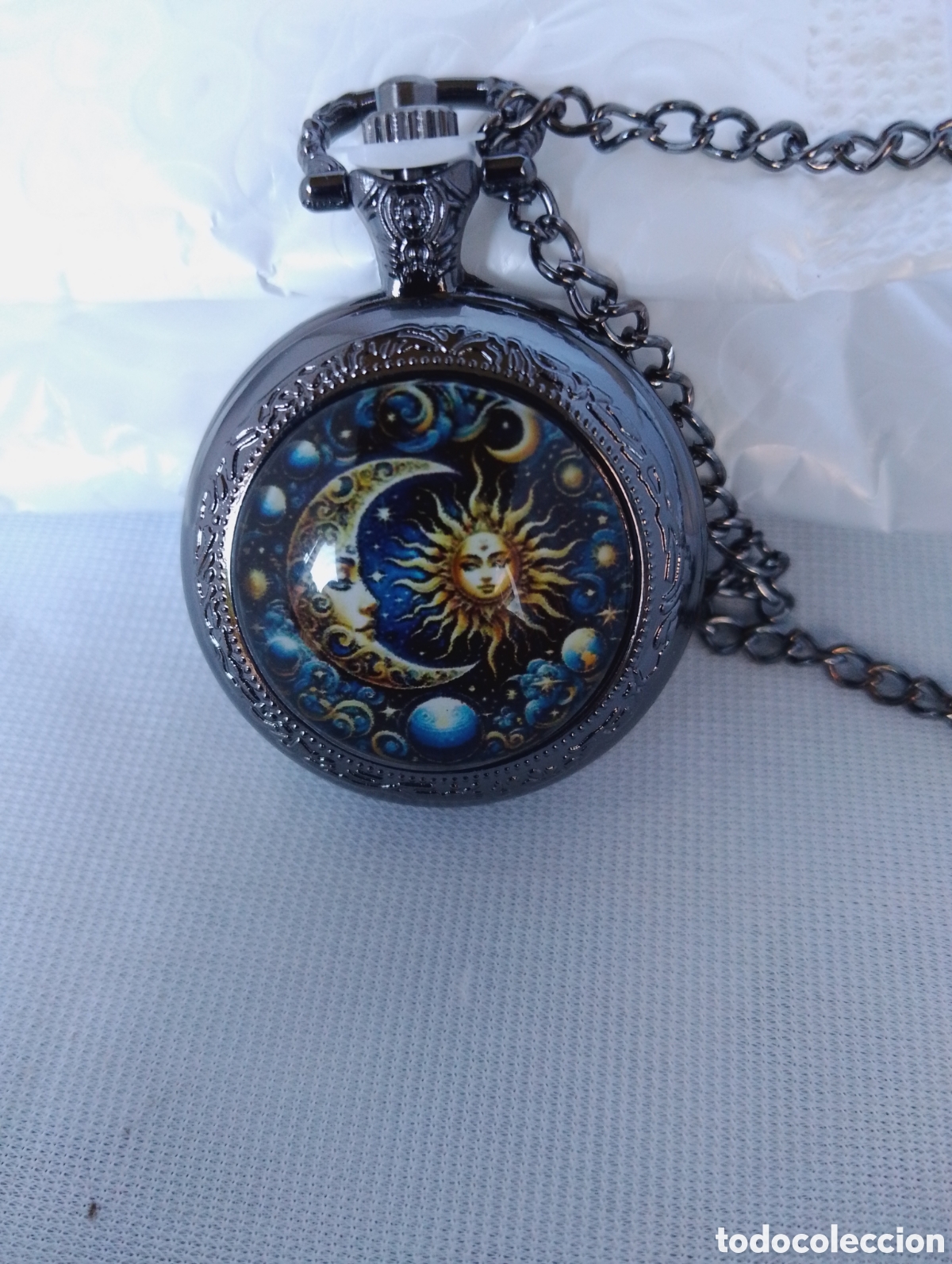 Relojes de bolsillo: Bonito reloj quarzo de bolsillo