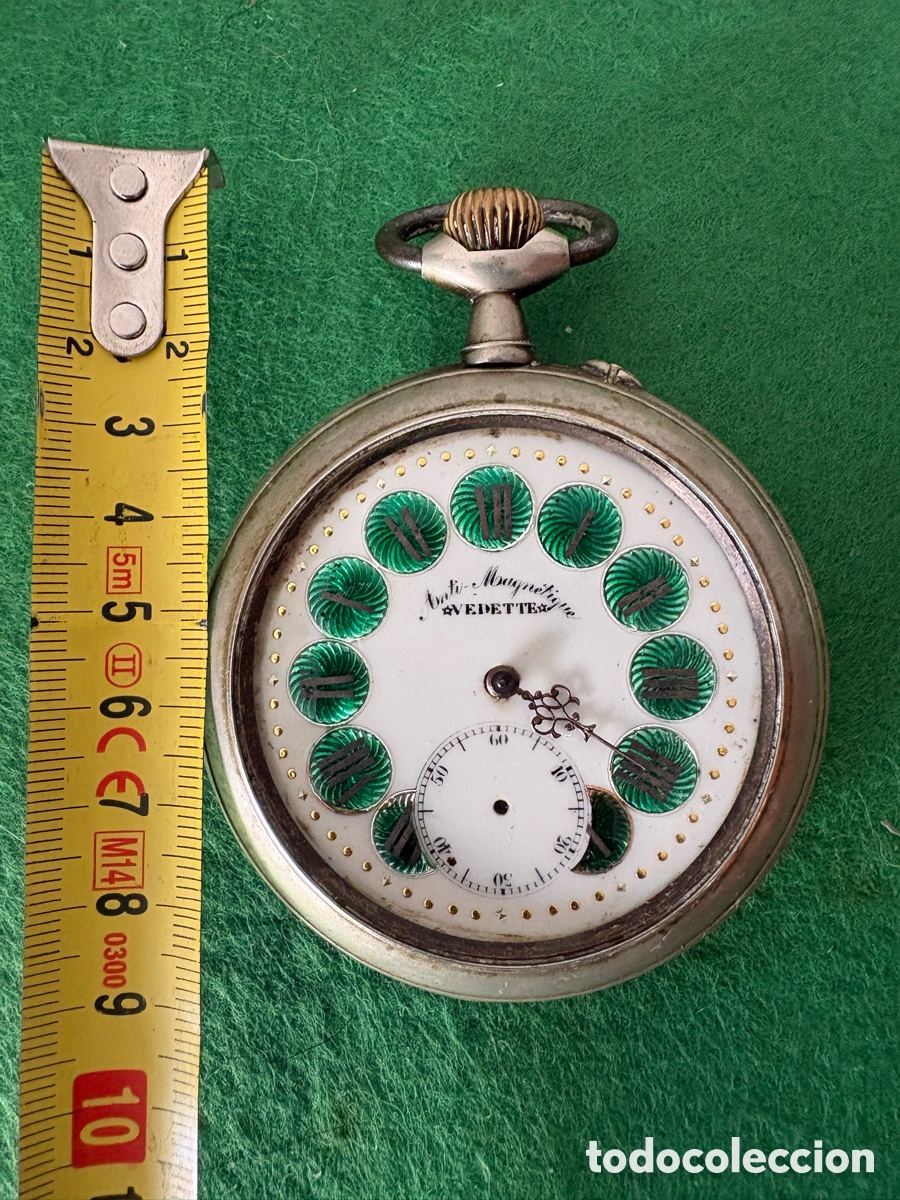 Relojes de bolsillo: Reloj de bolsillo tipo goliath para piezas o reparaci&oacute;n