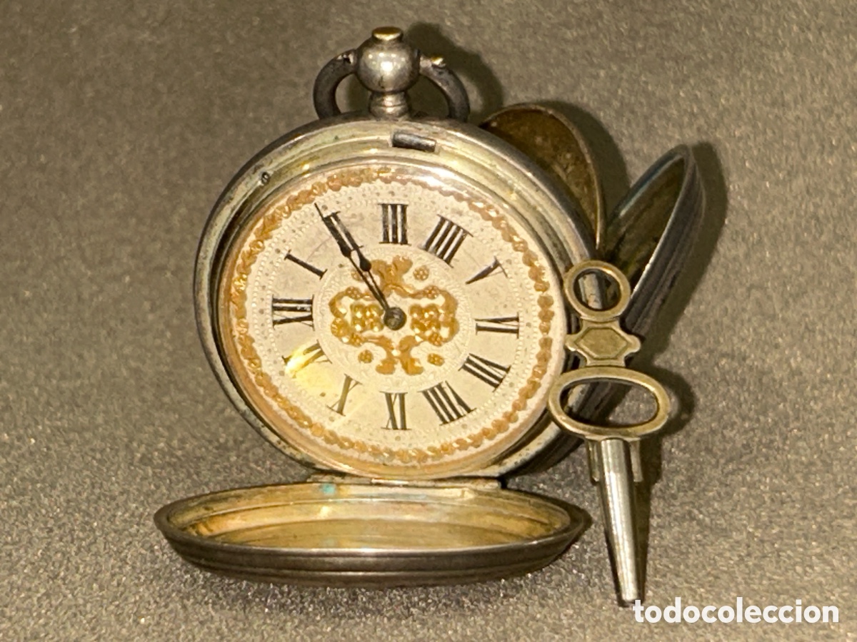 Rel&oacute;gios de bolso: DENT LONDON-RELOJ DE BOLSILLO-DE PLATA-SABONETA-3 TAPAS-CIRCA 1875-1890 -FUNCIONANDO, 8 RUBIS, 24188