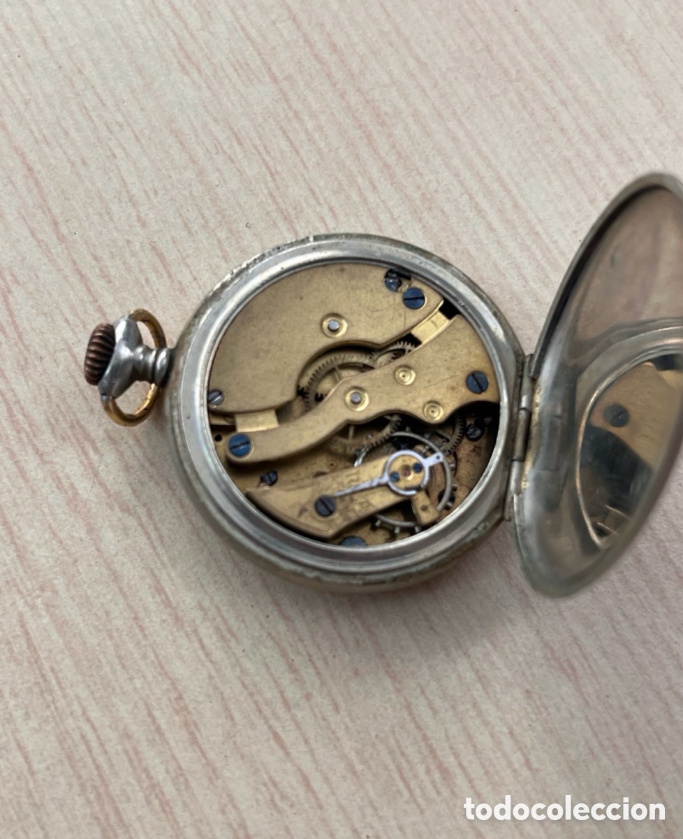 Rel&oacute;gios de bolso: ✅ Reloj de bolsillo NONESUCH carga Manual vintage
