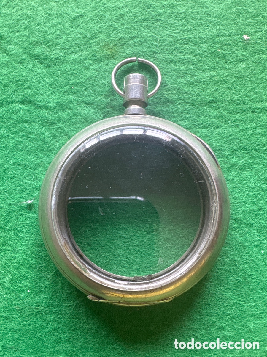Taschenuhren: Antigua caja para reloj de bolsillo + cristal (A5)