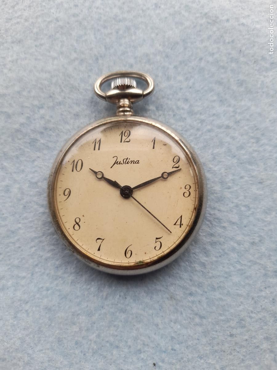 Relojes de bolsillo: Reloj de Bolsillo Marca Justina de Cuarzo.