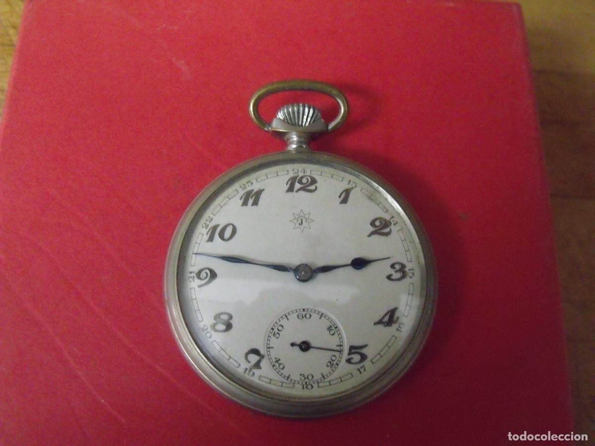 Relojes de bolsillo: ANTIGUO RELPOJ BOLSILLO EN ARGENTAN-JUNGHANS ALEMANIA- A&Ntilde;OS 20-LOTE 259-97