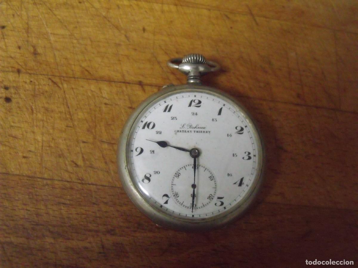Relojes de bolsillo: ANTIGUO RELOJ BOLSILLO-L.LECHAUX FRANCIA- a&ntilde;o 1920-lote 259-97