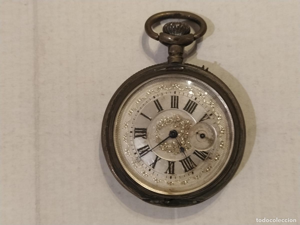 Taschenuhren: RELOJ DE BOLSILLO ANTIGUO DE PLATA - ANCRE 15 RUBIS REMONTOIR - PETIT PAUL GENEVE -VER FOTOS