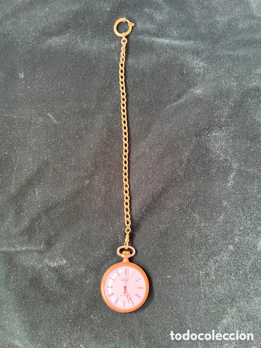 Montres de poche: Reloj de bolsillo Tissot con cadena