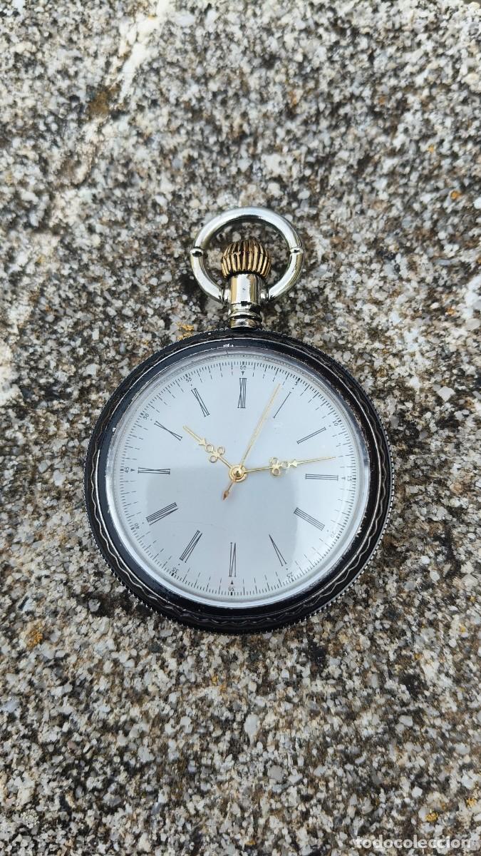 Montres de poche: Montre homme &agrave; gousset quartz fonctionne