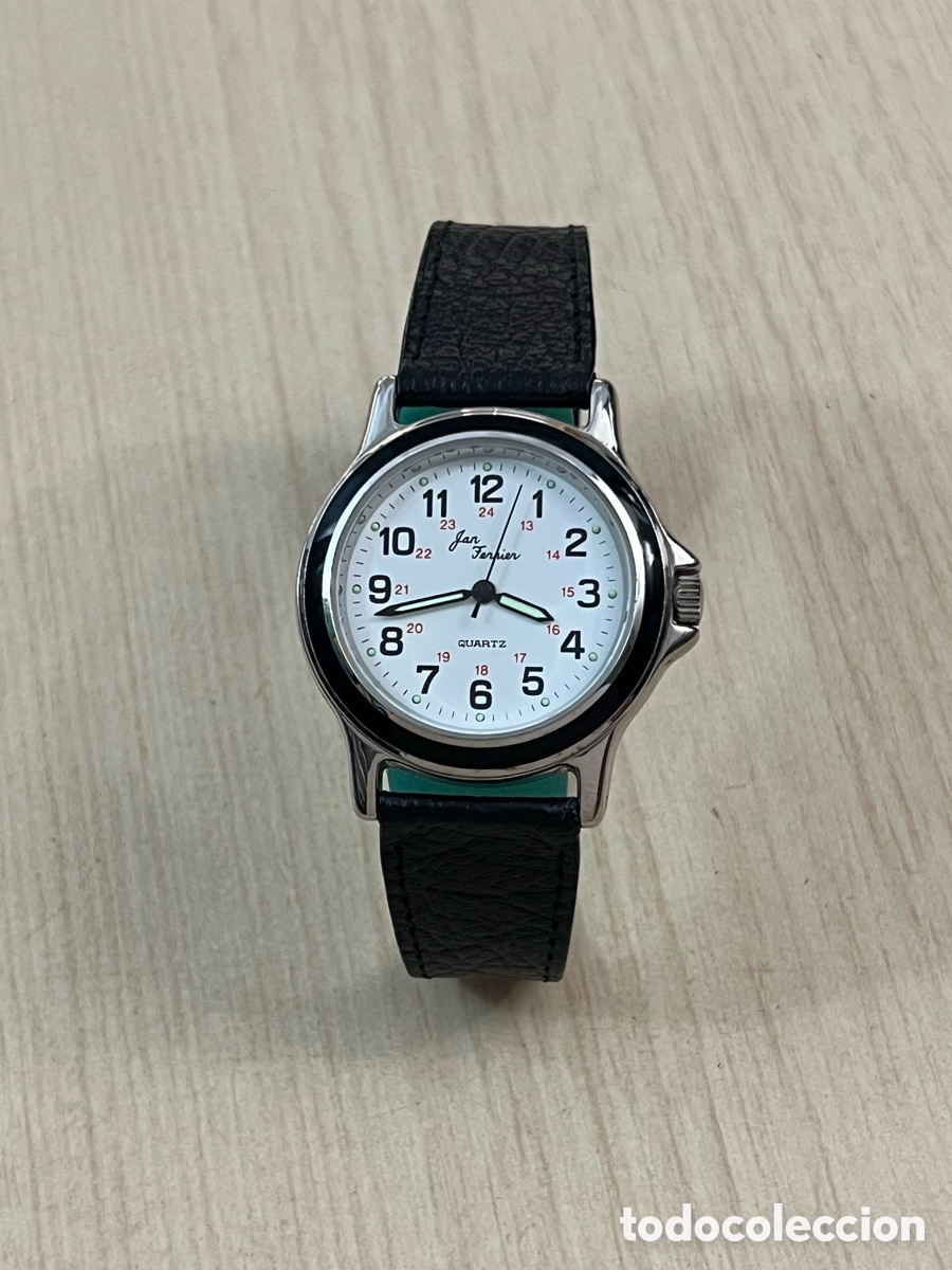 Taschenuhren: ✅ Reloj JAN FERRIER cuarzo acero como nuevo caballeros