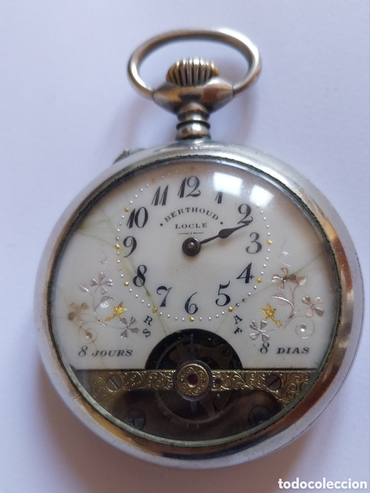 Orologi da taschino: Reloj de bolsillo 8 Jours Berthoud Locle