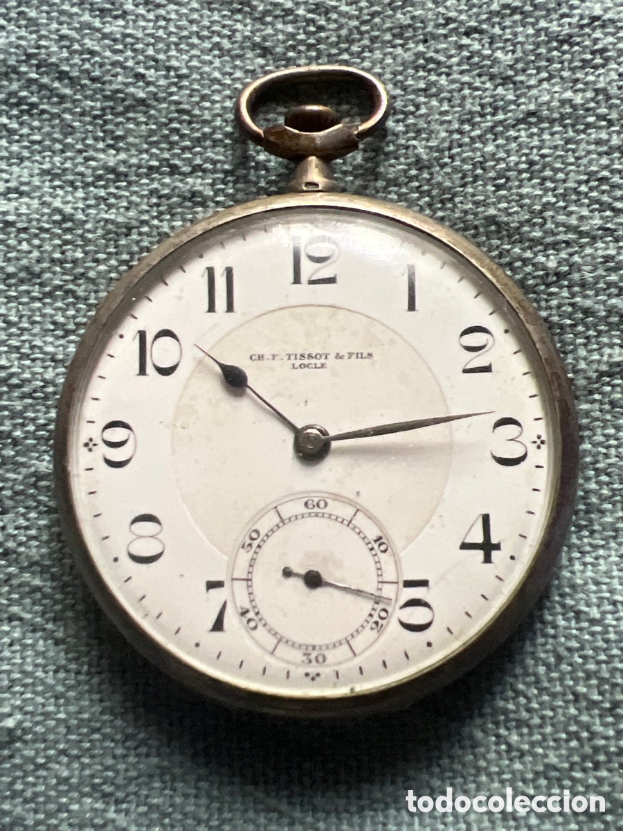 Rel&oacute;gios de bolso: TISSOT de plata .Funcciona